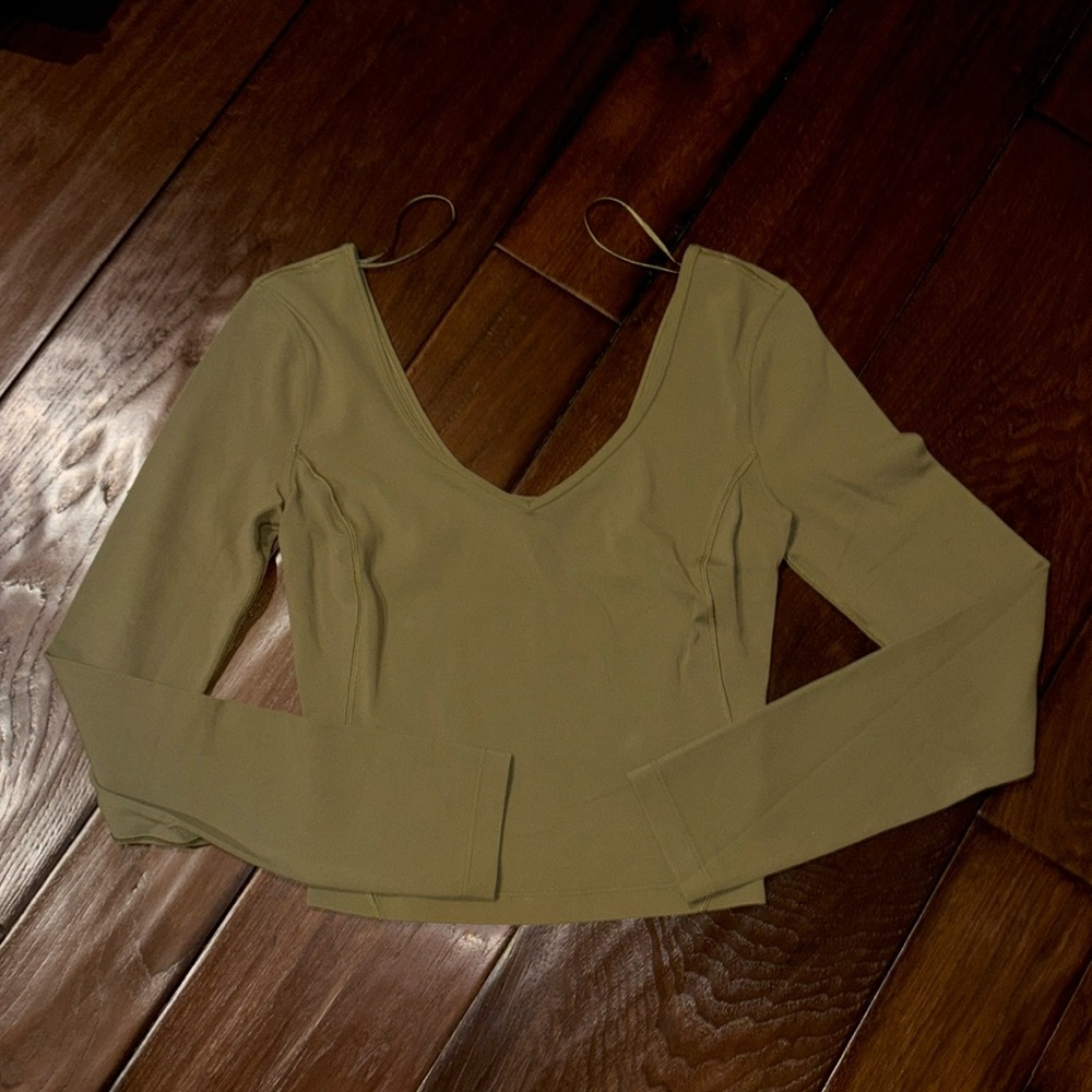 Lululemon Align Long Sleeve Shirt in Bronze Green